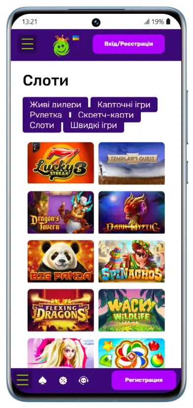 Ігрові слоти Joker Casino Каталог ігрових автоматів казино Джокер з фільтрами категорій та мініатюрами слотів